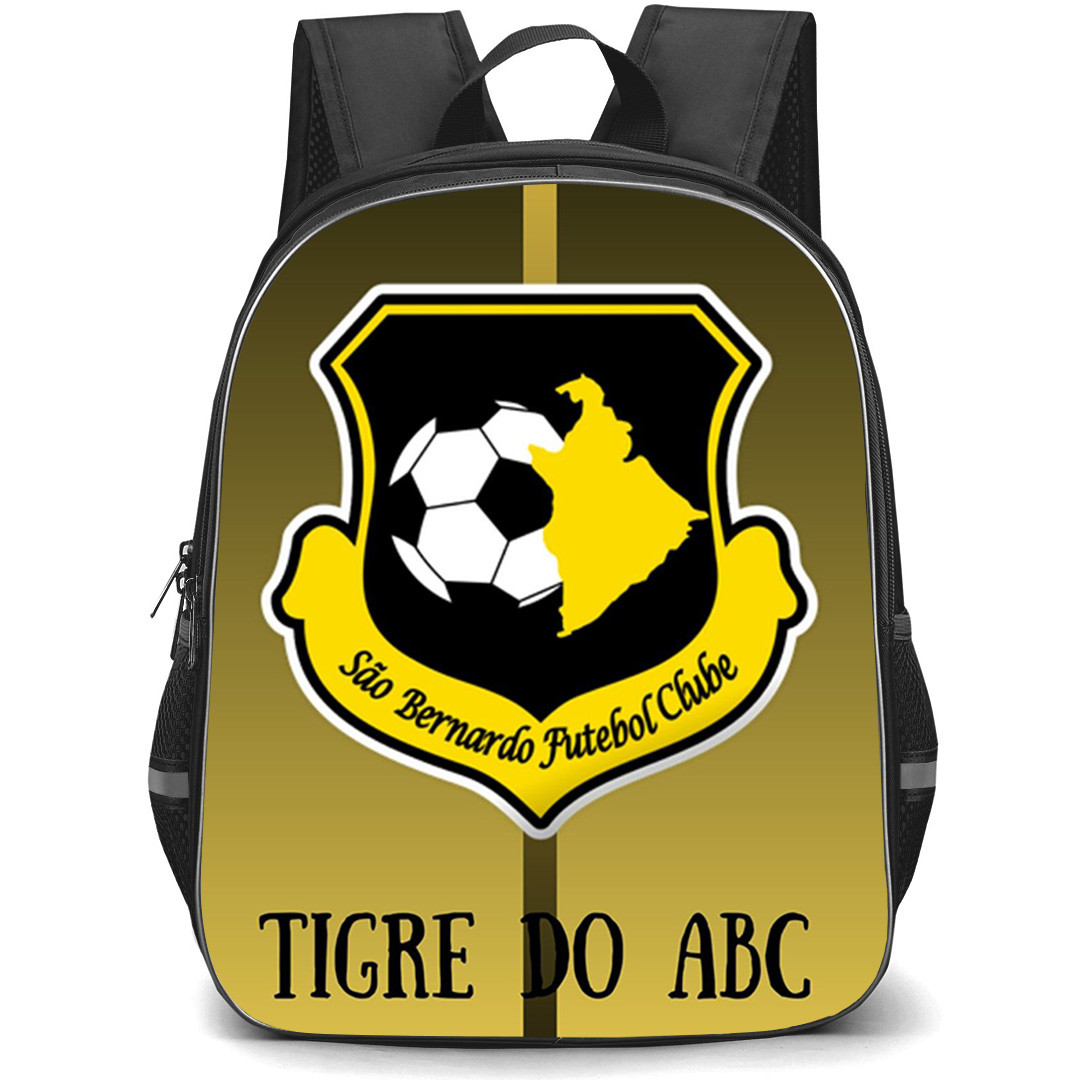 Sao Bernardo Futebol Clube Backpack School Bag StudentPack - Sao Bernardo Futebol Clube Logo with Vertical Line Gradient Style