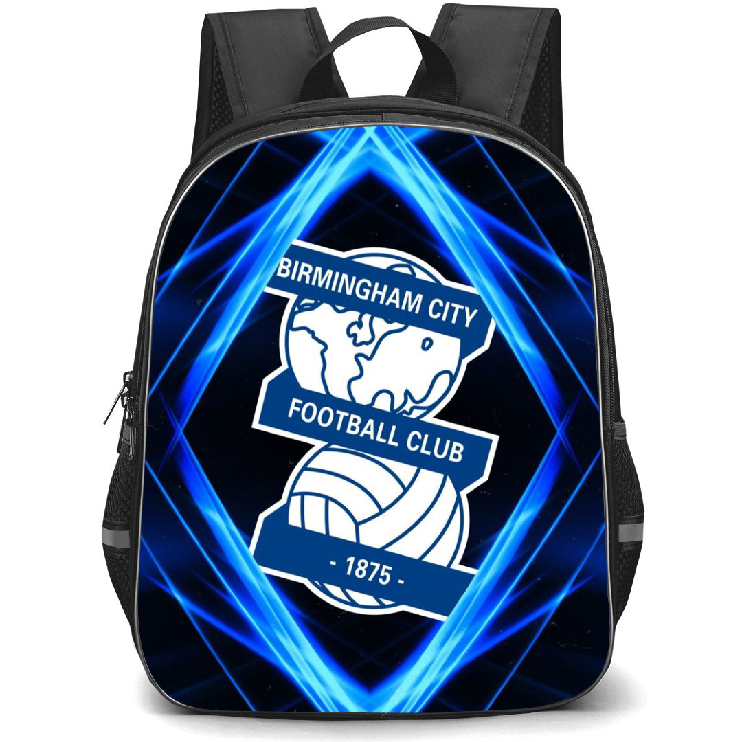 Birmingham City FC Backpack StudentPack - Birmingham City FC Logo On Blue Ray Effect Background