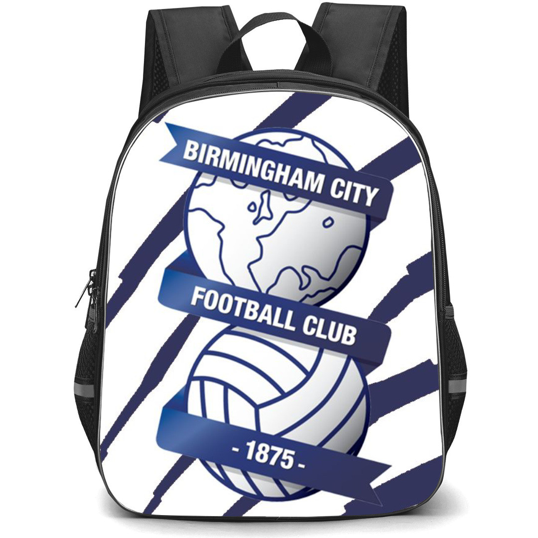 Birmingham City FC Backpack StudentPack - Birmingham City FC Logo On Blue Stripe White Background