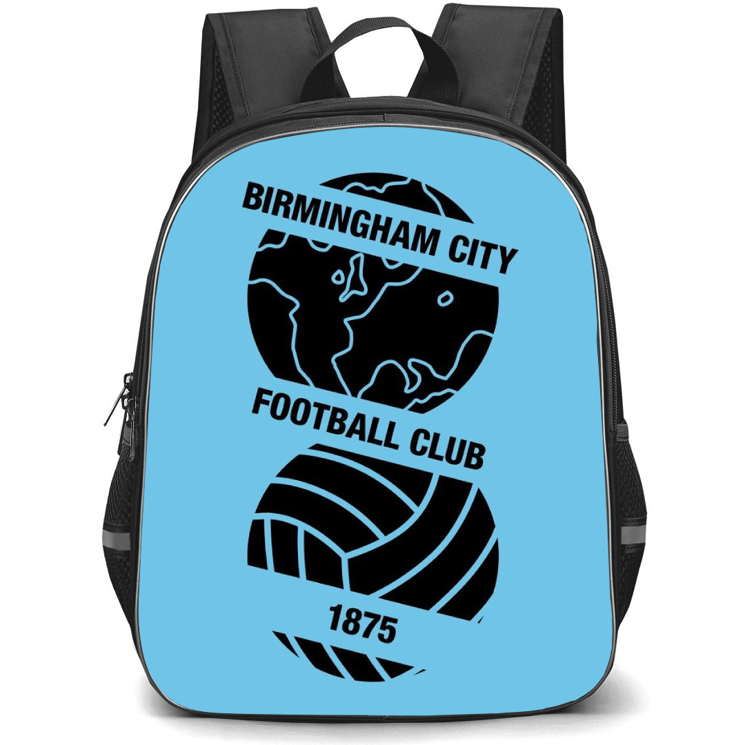 Birmingham City FC Backpack StudentPack - Birmingham City FC Black Logo On SkyBlue Background