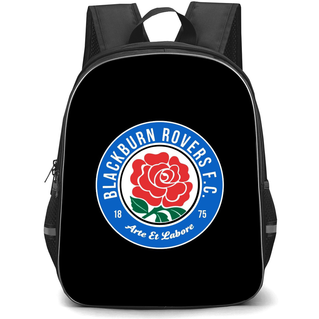 Blackburn Rovers FC Backpack StudentPack - Blackburn Rovers FC Logo On Black Background
