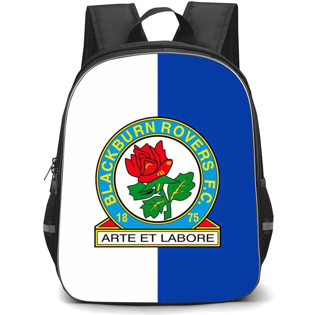 Blackburn Rovers FC Backpack StudentPack - Blackburn Rovers FC Logo On White Blue Background