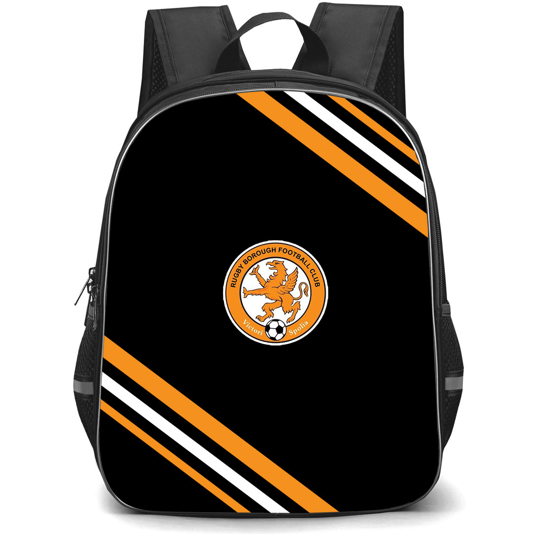 Rugby Borough Football Club Backpack School Bag StudentPack - Rugby Borough Football Club Large Logo With Stripe