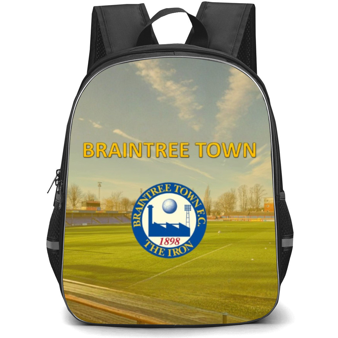 National League Braintree Town Backpack School Bag StudentPack - Large Logo Stadium Background