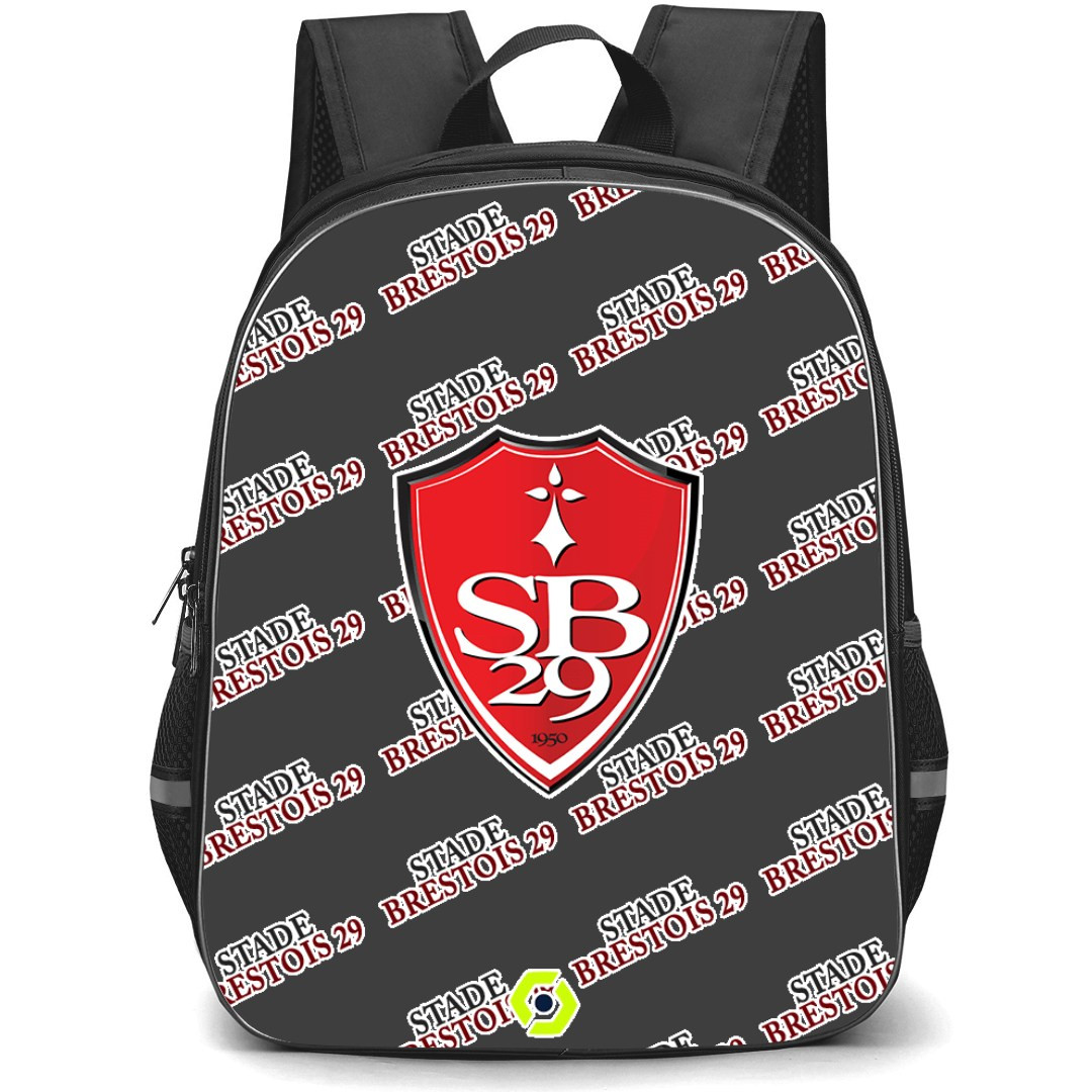 Stade Brestois 29 Football Club Backpack StudentPack - Brestois Football Club Medley Monogram Wordmark