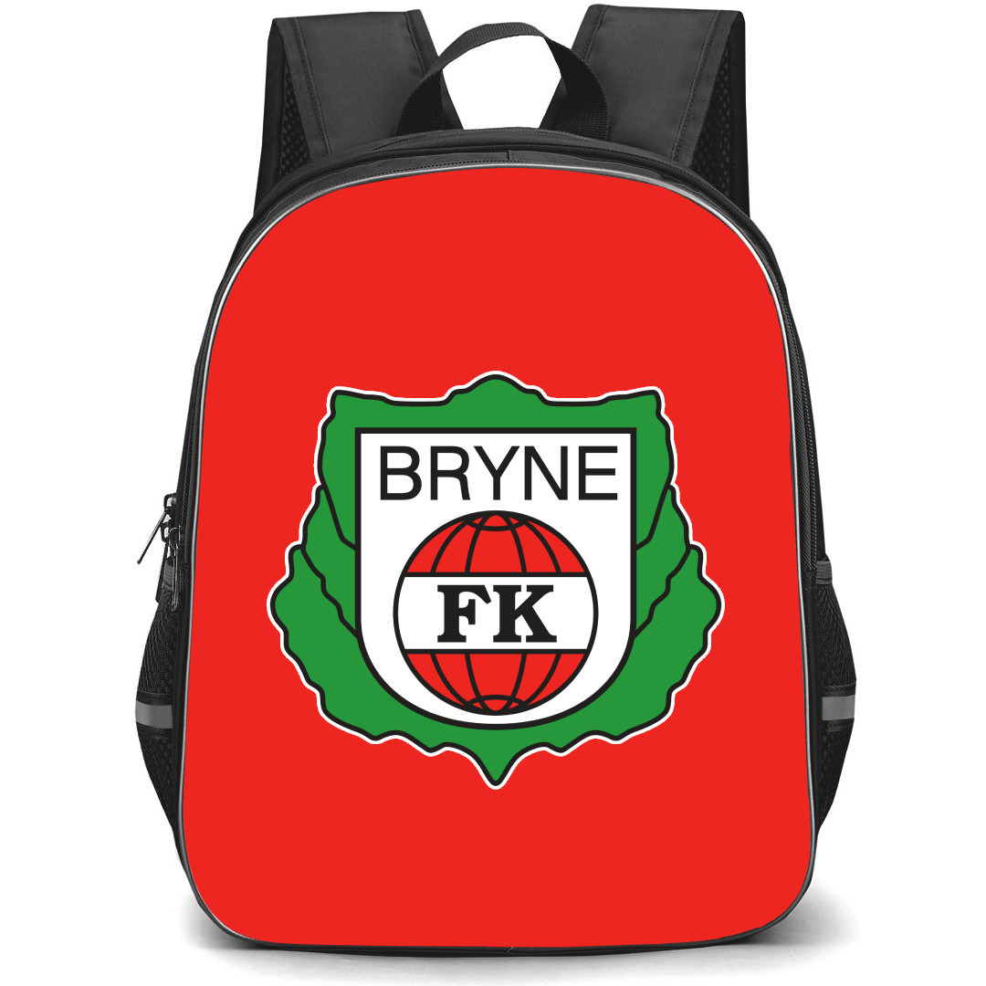 Bryne FK Backpack School Bag StudentPack - Logo In Red Background