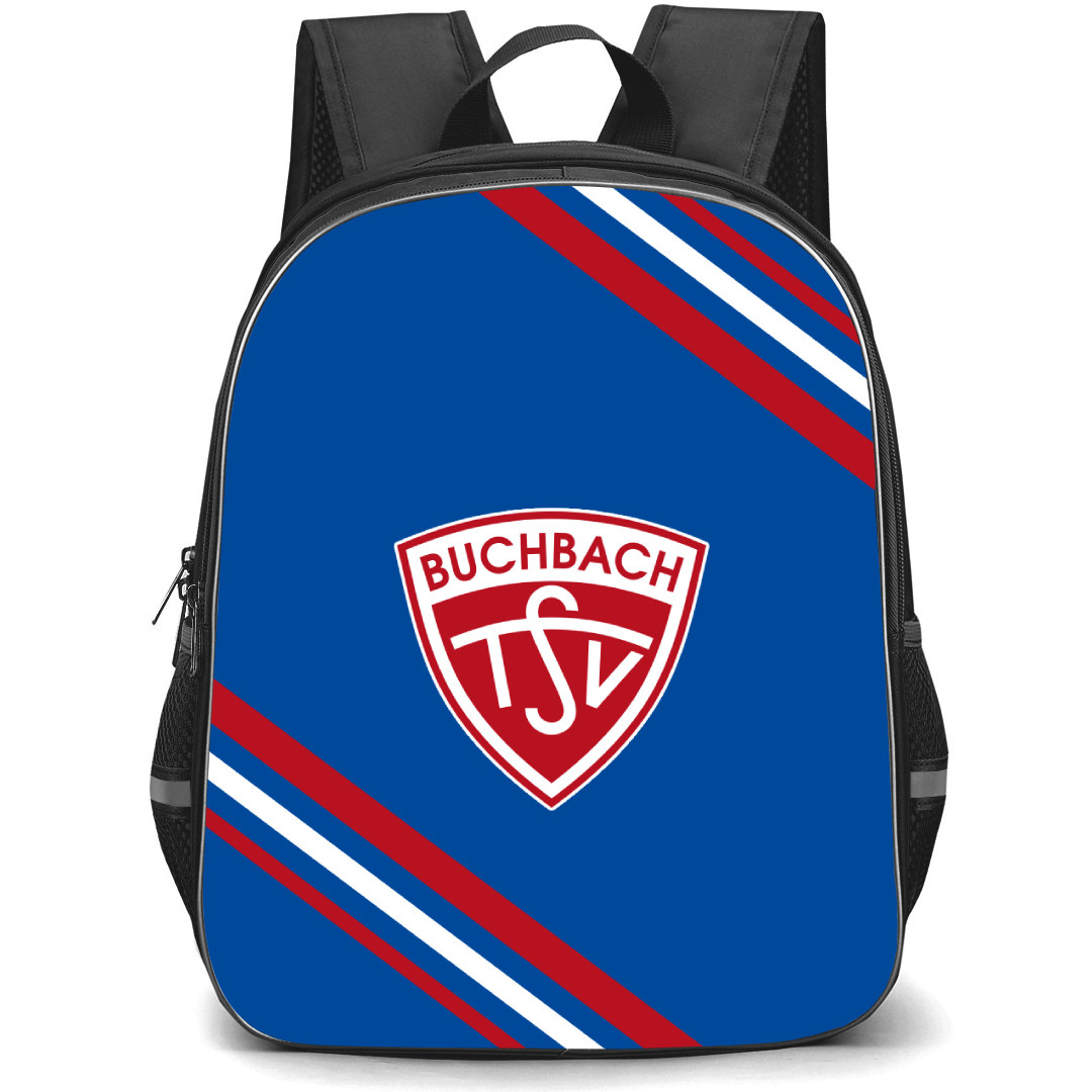 Buchbach Football Club Backpack School Bag StudentPack - Large Logo With Stripe