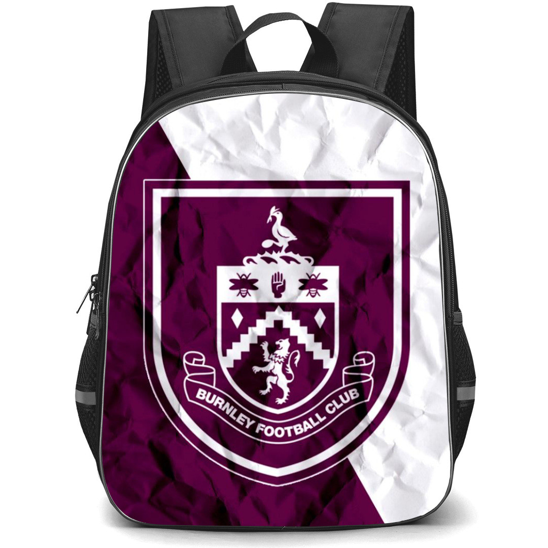 Burnley F.C. Backpack StudentPack - Burnley F.C. Logo On Purple Chess Table Background