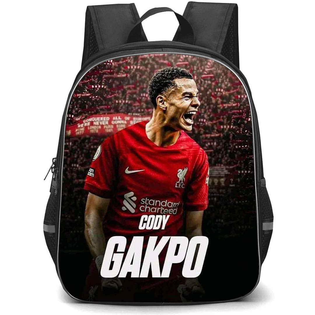 Cody Gakpo Backpack StudentPack - Cody Gakpo Liverpool F.C. Goal Celebration Poster