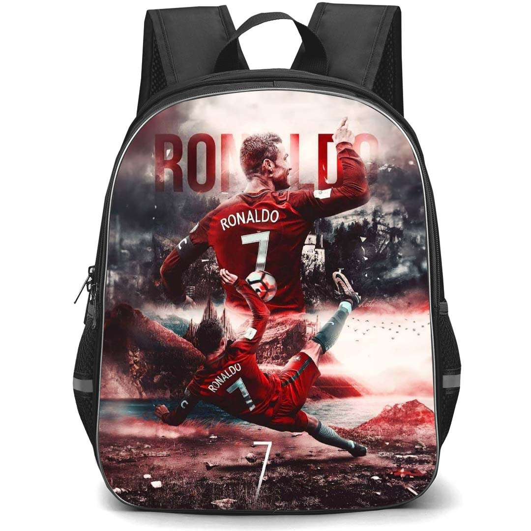 Cristiano Ronaldo Backpack StudentPack - Cristiano Ronaldo 7 Manchester United Signature Shoot Poster