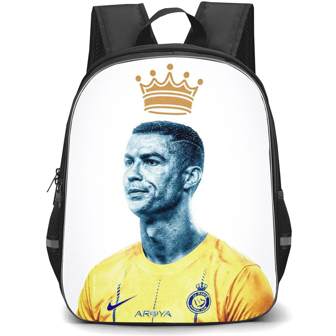 Cristiano Ronaldo Backpack StudentPack - Cristiano Ronaldo Al-Nassr FC King Poster