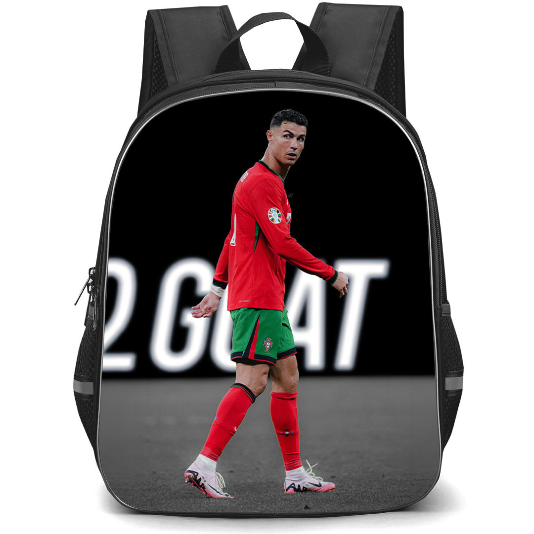 Cristiano Ronaldo Backpack School Bag StudentPack - Cristiano Ronaldo CR7 Portugal National Team Looking Back Poster