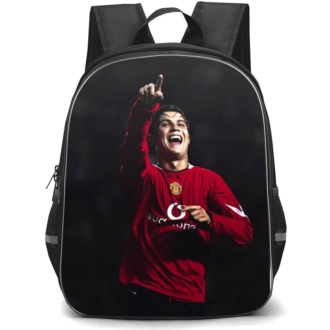 Cristiano Ronaldo Backpack StudentPack - Cristiano Ronaldo Manchester United Smiling Celebration Poster