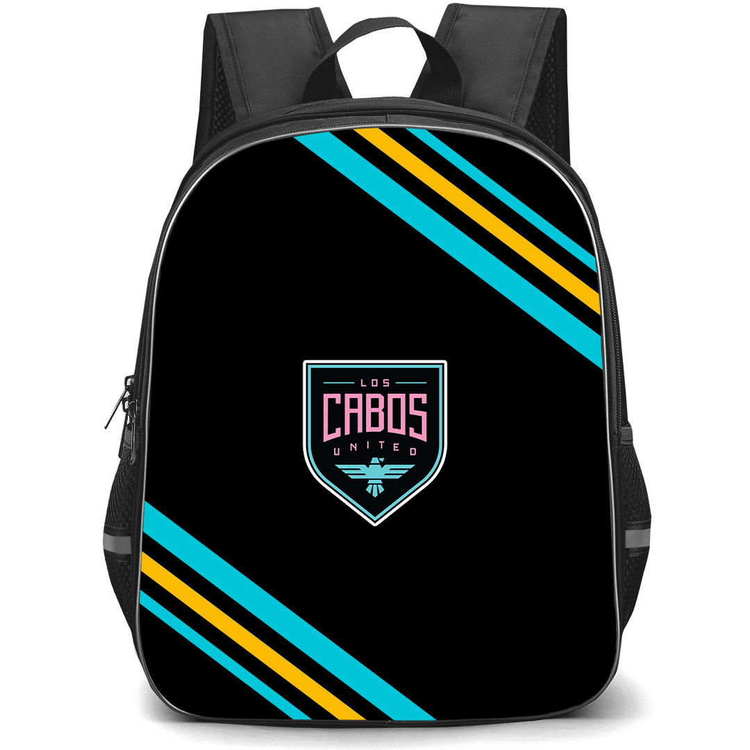 Los Cabos United Backpack School Bag StudentPack - Los Cabos United Large Logo With Stripe