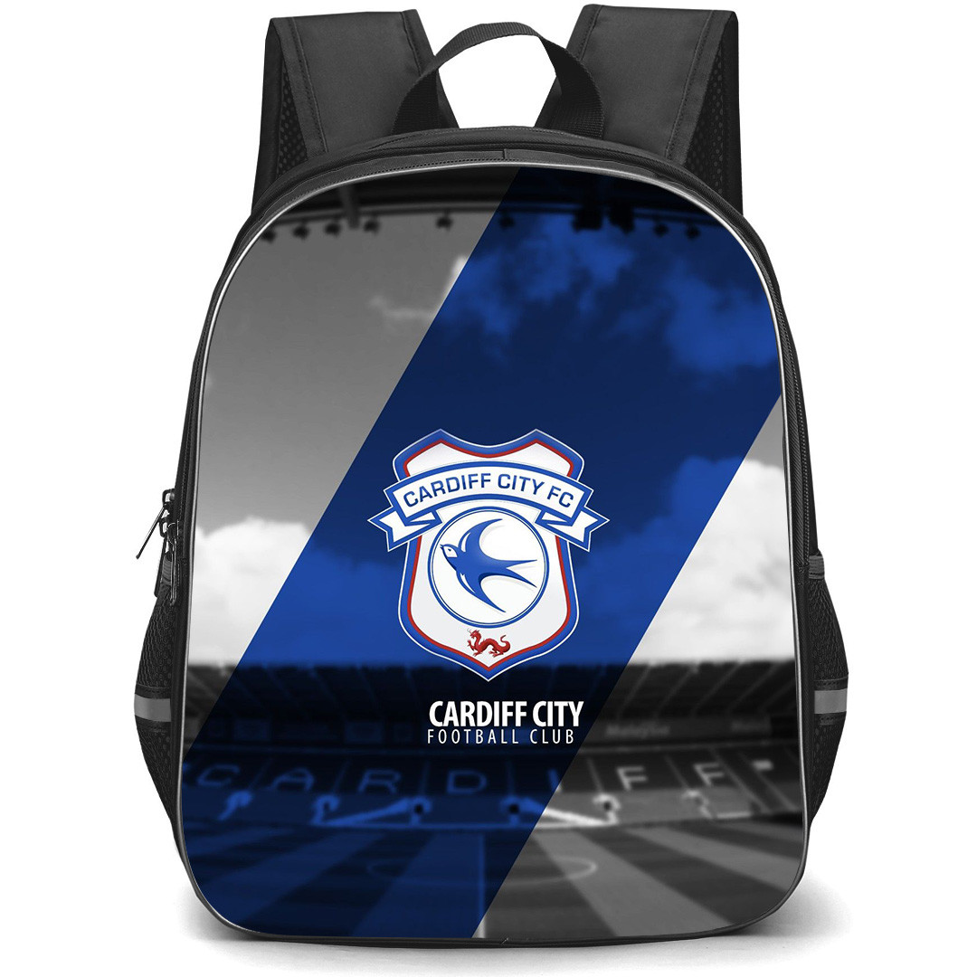 Cardiff City F.C. Backpack StudentPack - Cardiff City F.C. Logo Stripe Background