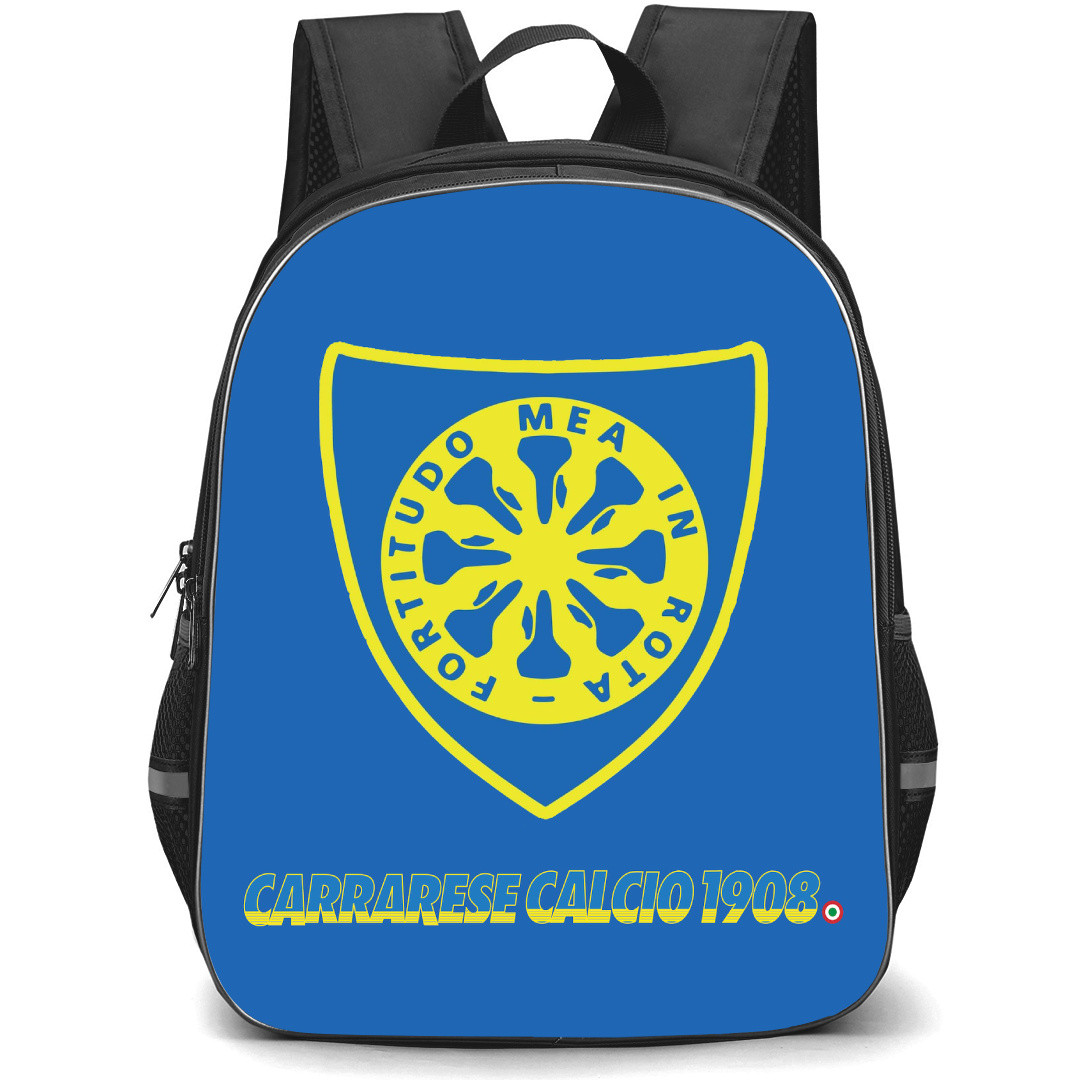 Carrarese Calcio 1908 Backpack School Bag StudentPack - Logo In Blue Background