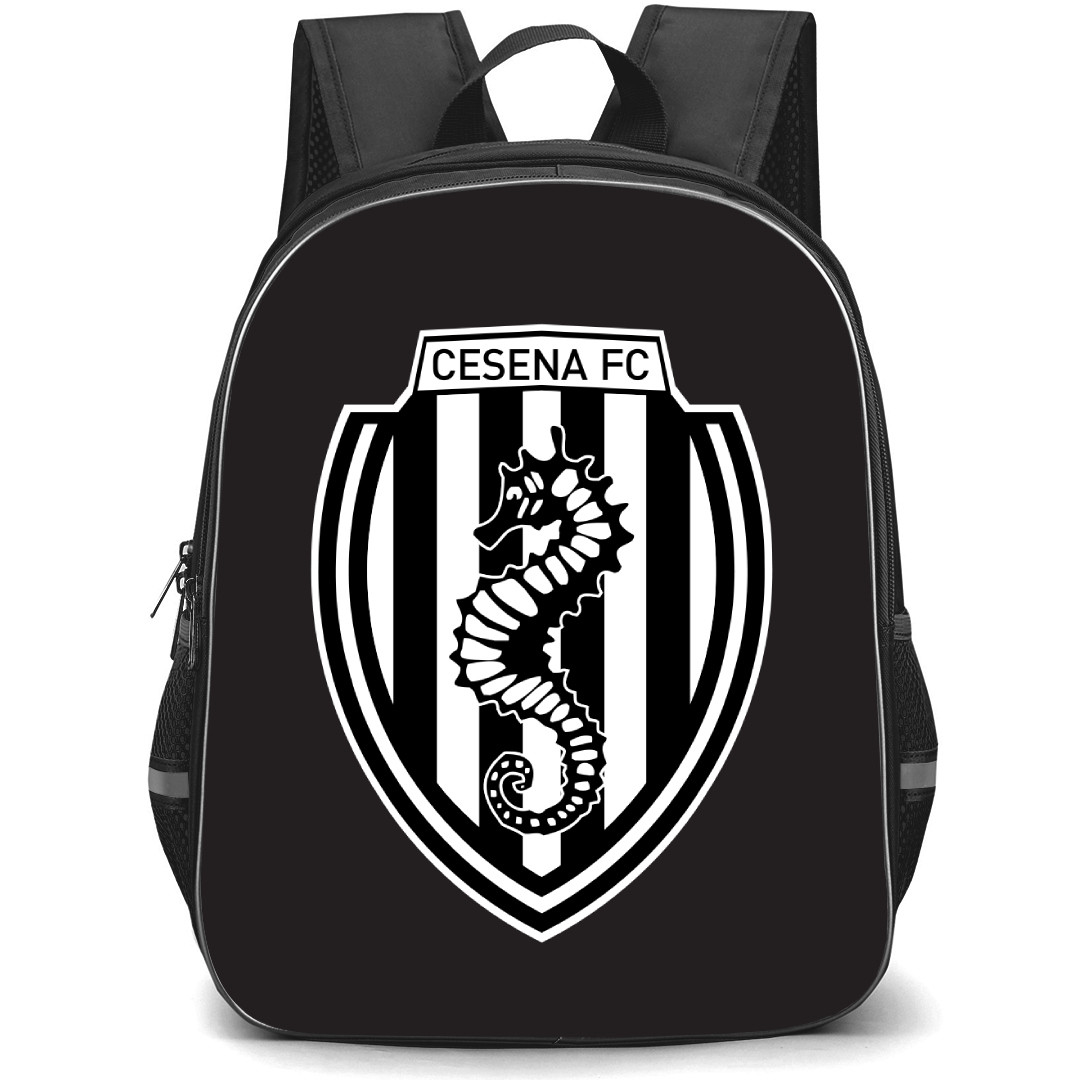 Cesena FC Backpack School Bag StudentPack - Logo In Gray Background