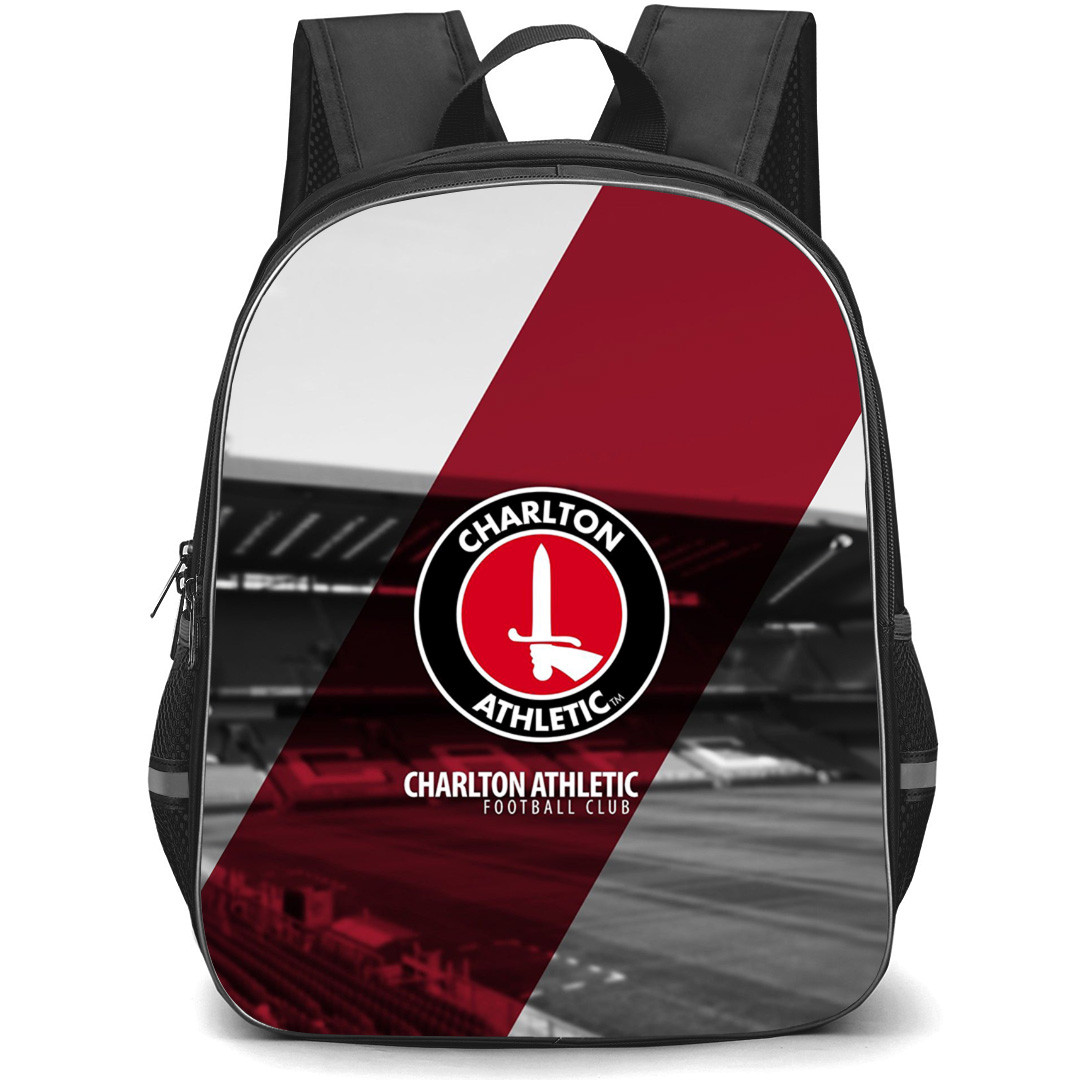 Charlton Athletic F.C. Backpack StudentPack - Charlton Athletic F.C. Logo Stripe Background