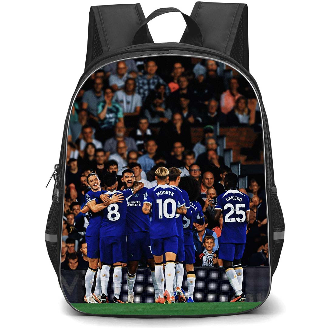 Chelsea F.C. School Backpack StudentPack - Chelsea F.C. Team Winning Celebration Picture