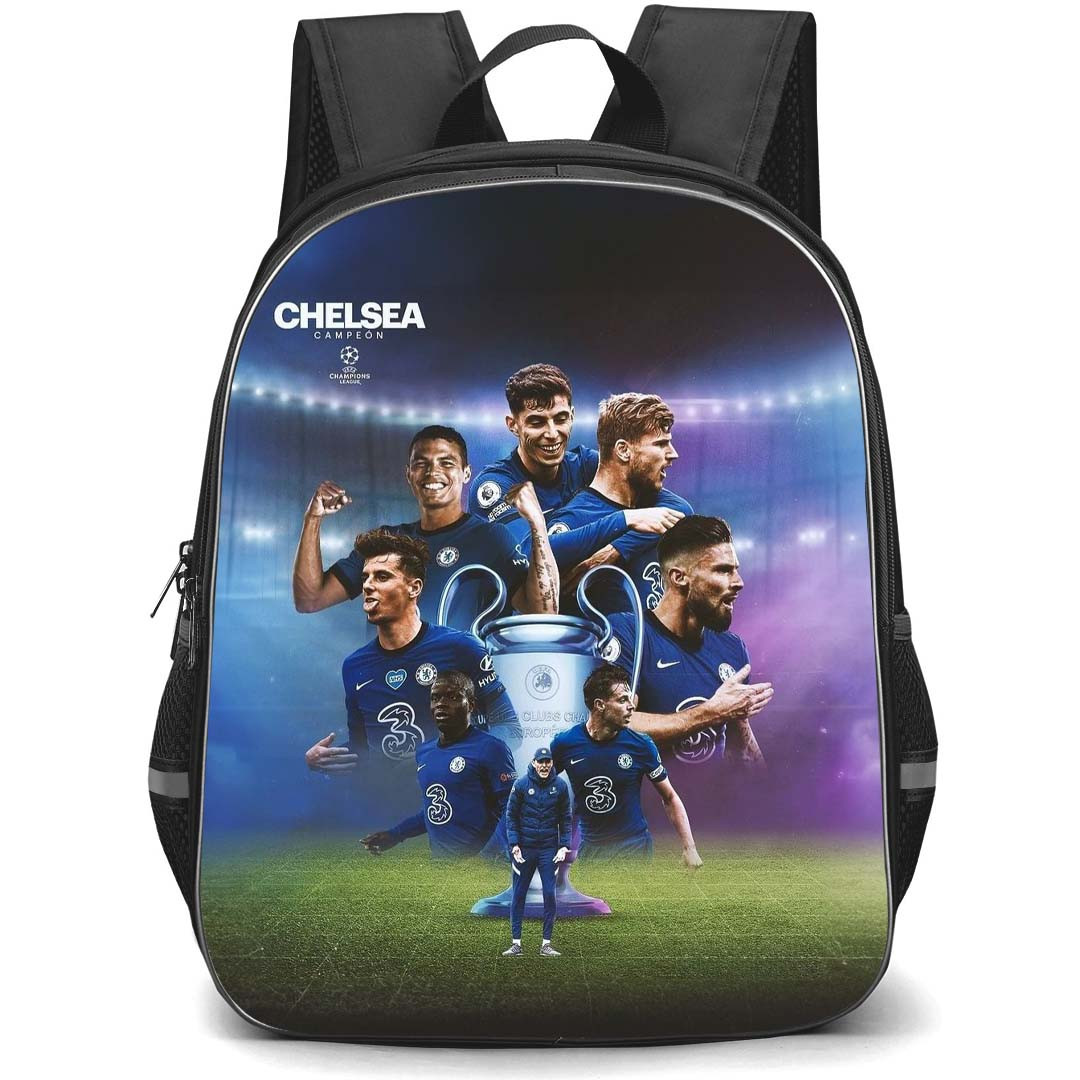 Chelsea F.C. Backpack StudentPack - Chelsea F.C. 2021 UEFA Champions League Champion Poster