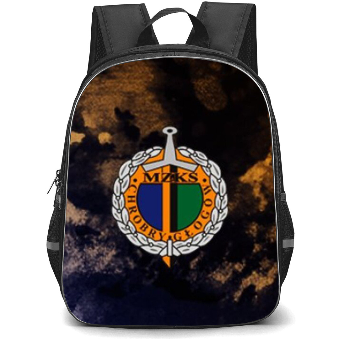Chrobry Glogow Backpack School Bag StudentPack - Logo Grunge Abstract Background