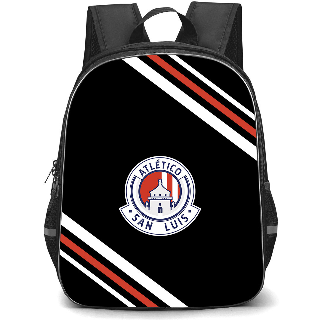 Club Atletico de San Luis Backpack School Bag StudentPack - Club Atletico de San Luis Large Logo With Stripe