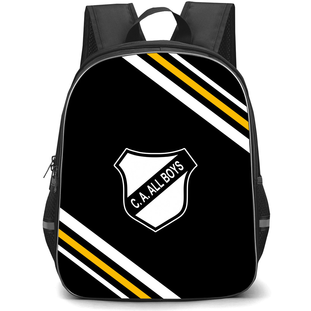 Club Atletico All Boys Backpack School Bag StudentPack - Club Atletico All Boys Large Logo With Stripe