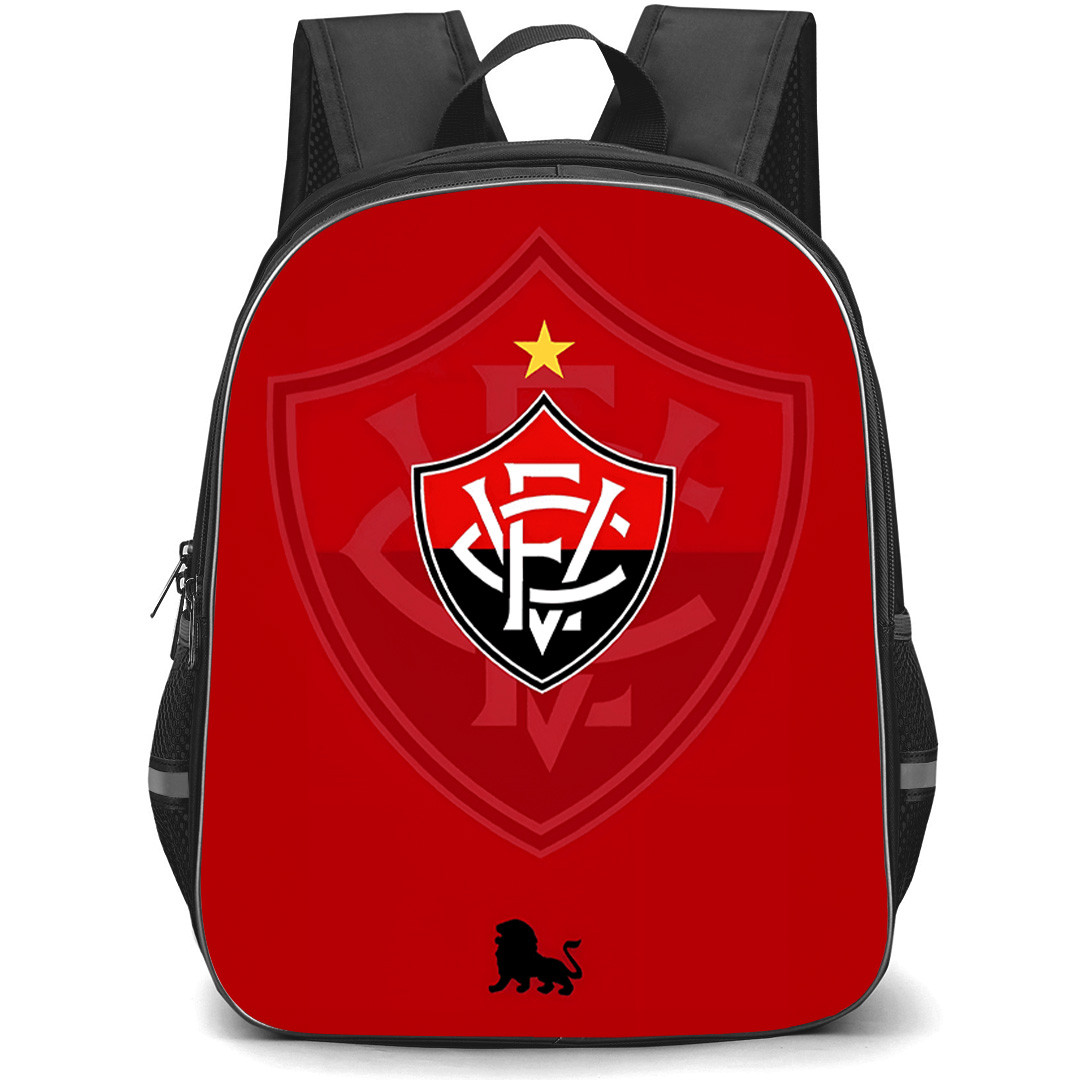 Esporte Clube Vitoria Backpack School Bag StudentPack - Esporte Clube Vitoria Logo with Red Background