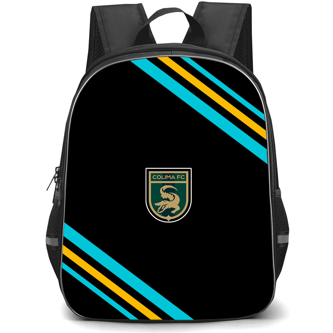 Colima Futbol Club Backpack School Bag StudentPack - Colima Futbol Club Large Logo With Stripe