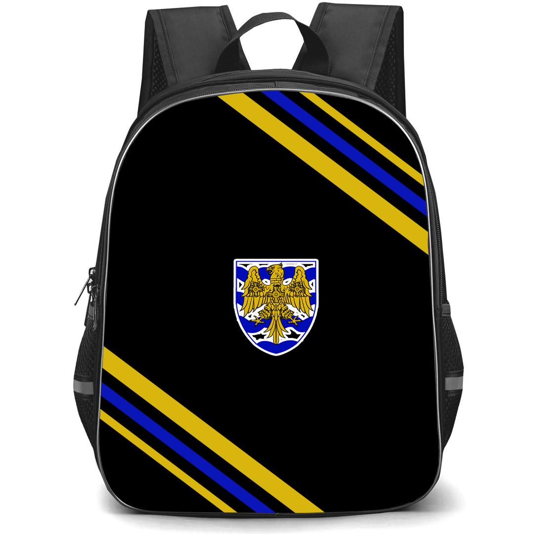 Consett Association Football Club Backpack School Bag StudentPack - Consett Association Football Club Large Logo With Stripe