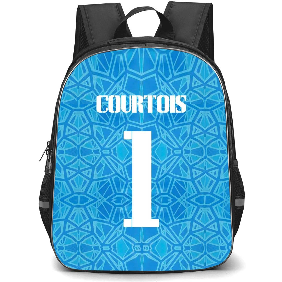 Thibaut Courtois Backpack StudentPack - Thibaut Courtois Real Madrid CF No. 1 Jersey
