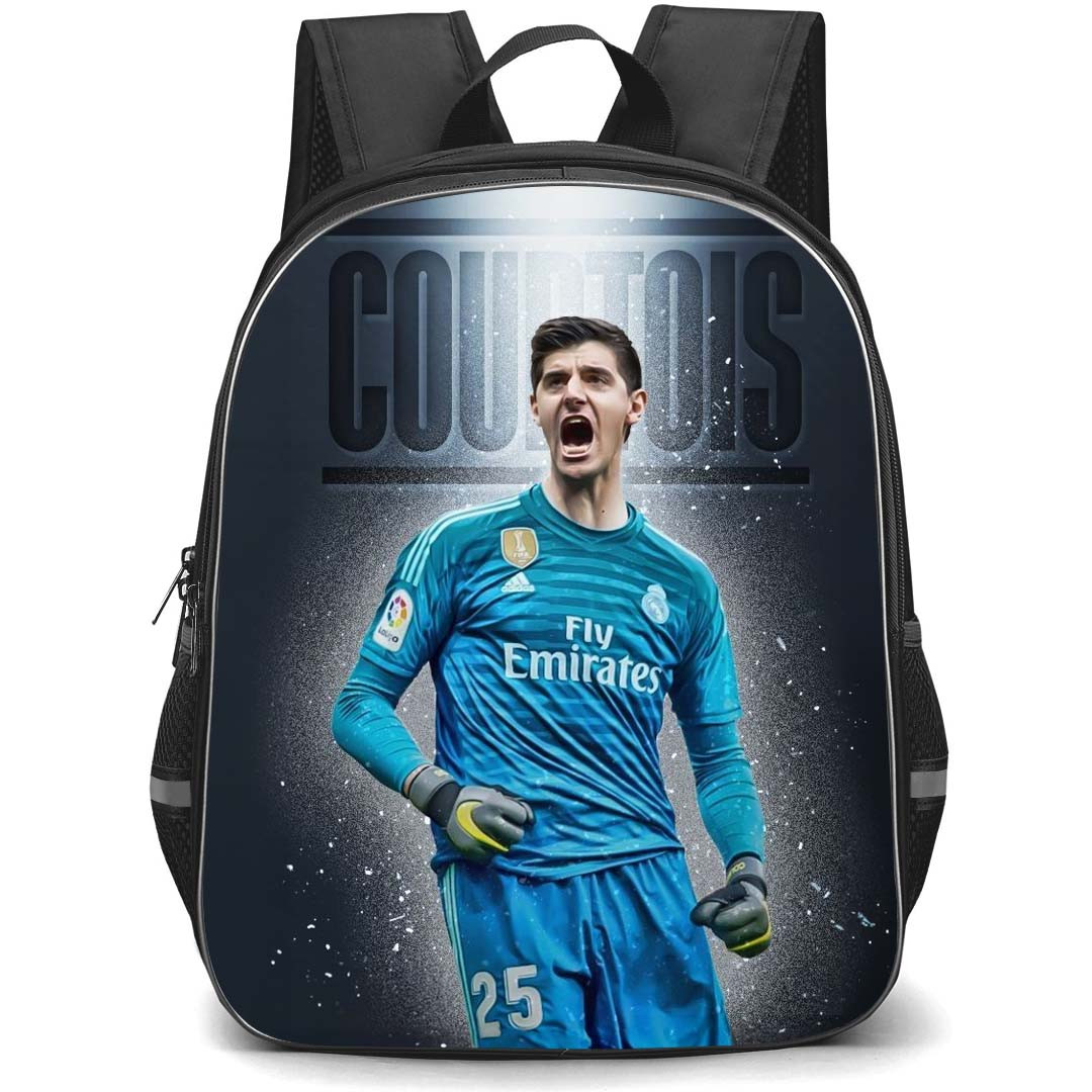 Thibaut Courtois Backpack StudentPack - Thibaut Courtois Real Madrid CF Shouting Portrait Poster