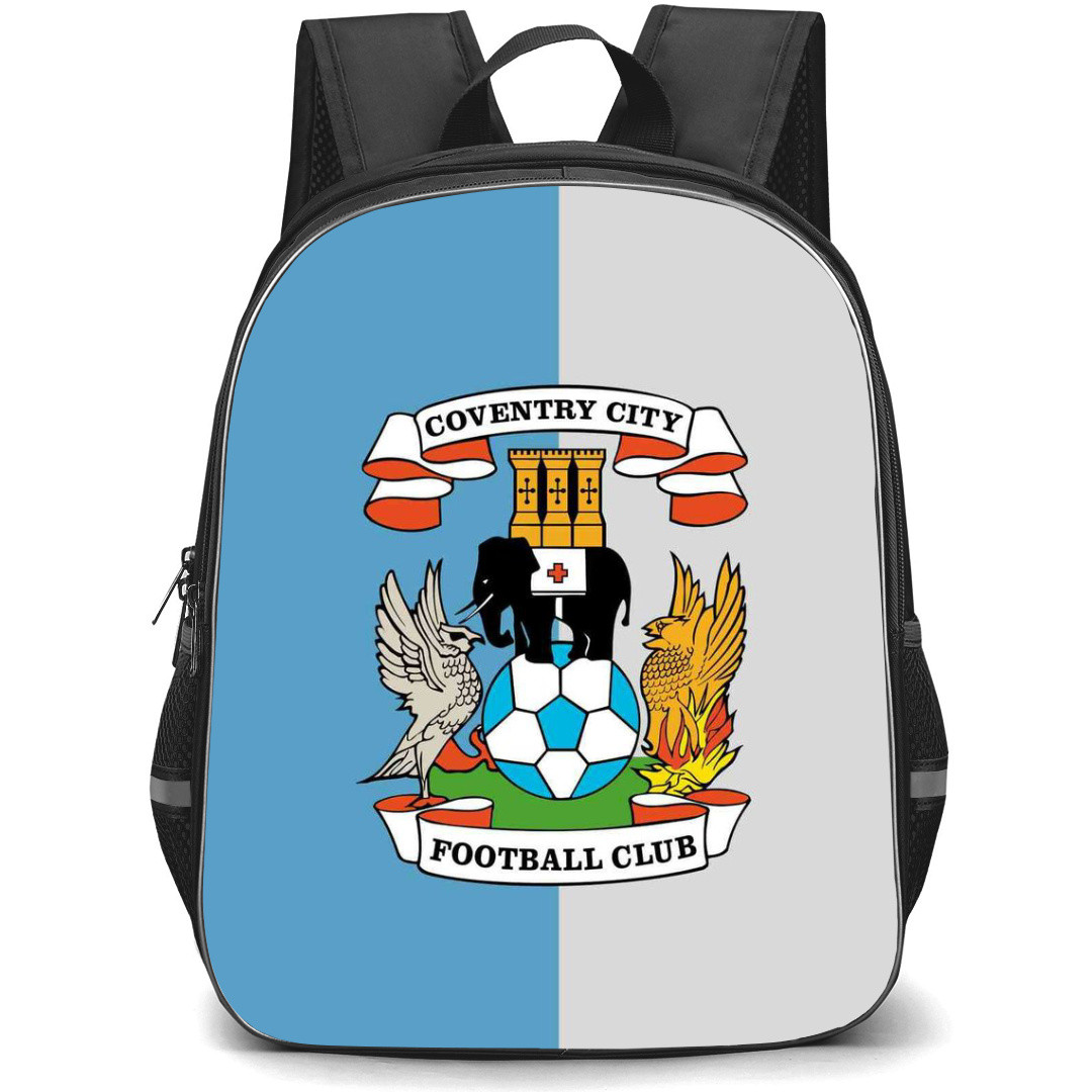 Coventry City F.C. Backpack StudentPack - Coventry City F.C. Logo On Gray And Skyblue Background