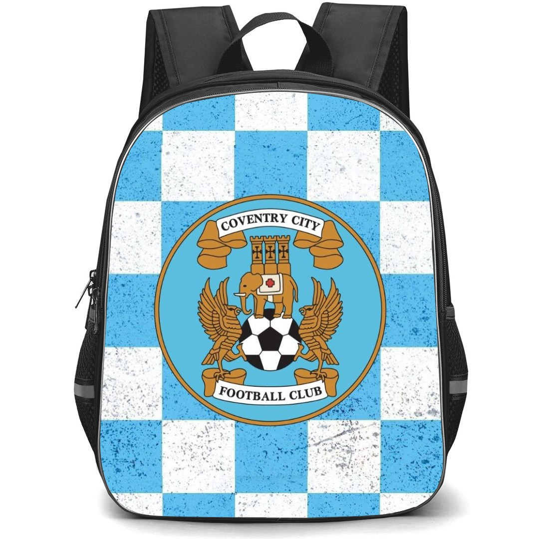 Coventry City F.C. Backpack StudentPack - Coventry City F.C. Logo On White Skyblue Chess Table Background