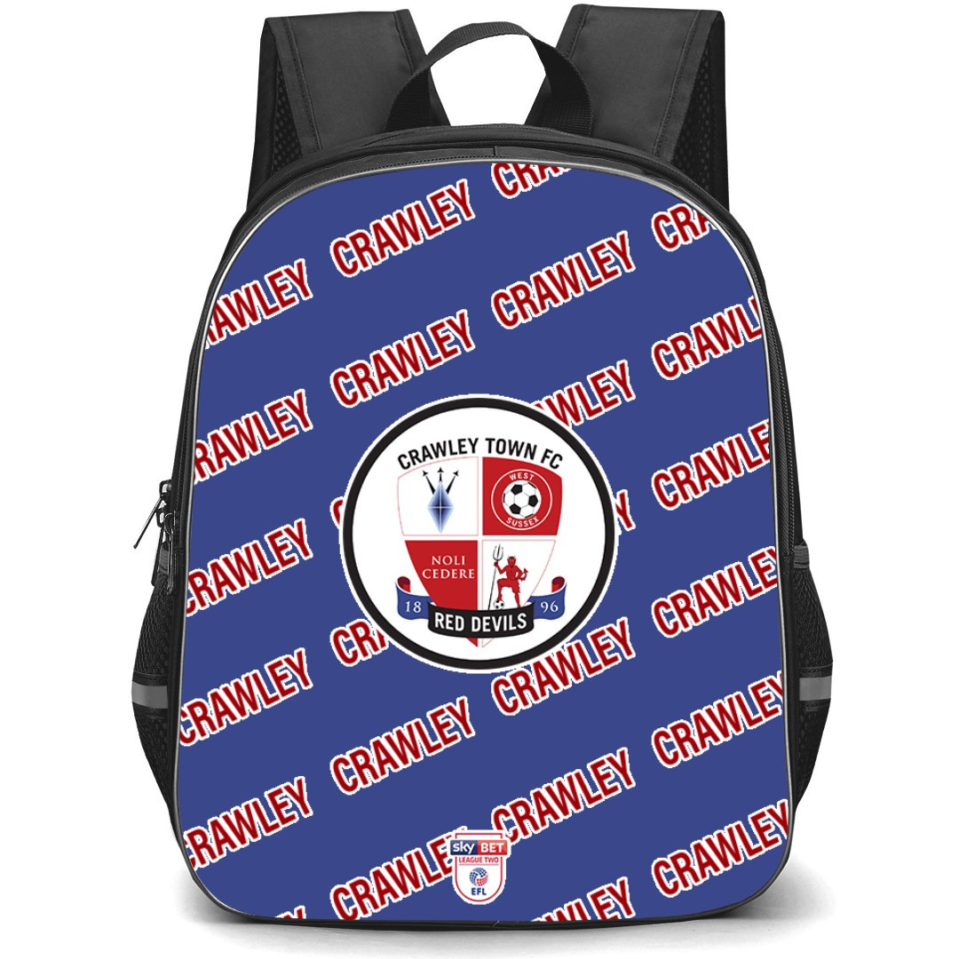Crawley Town FC Backpack StudentPack - Crawley Football Club Medley Monogram Wordmark
