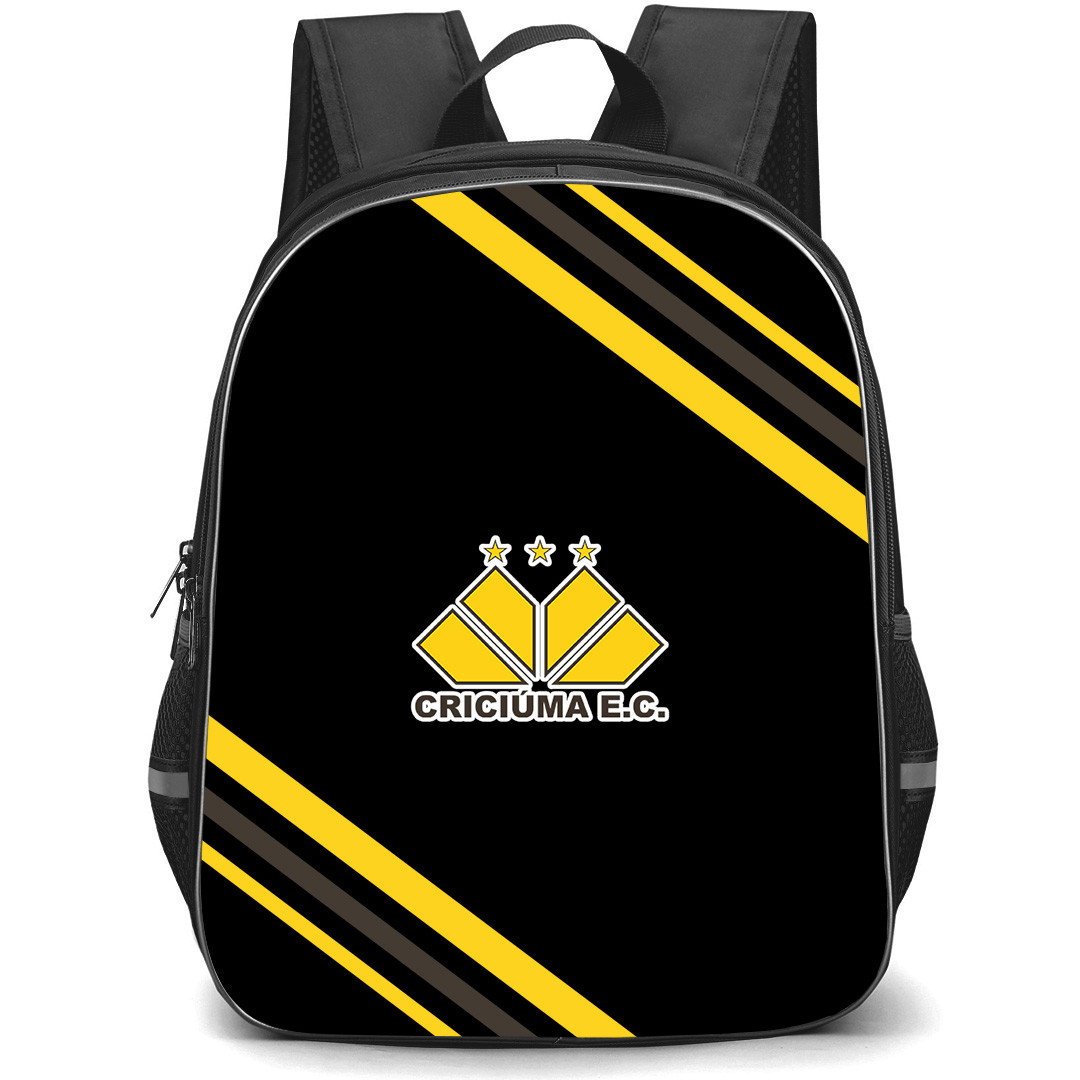 Criciuma Esporte Clube Backpack School Bag StudentPack - Criciuma Esporte Clube Large Logo With Stripe