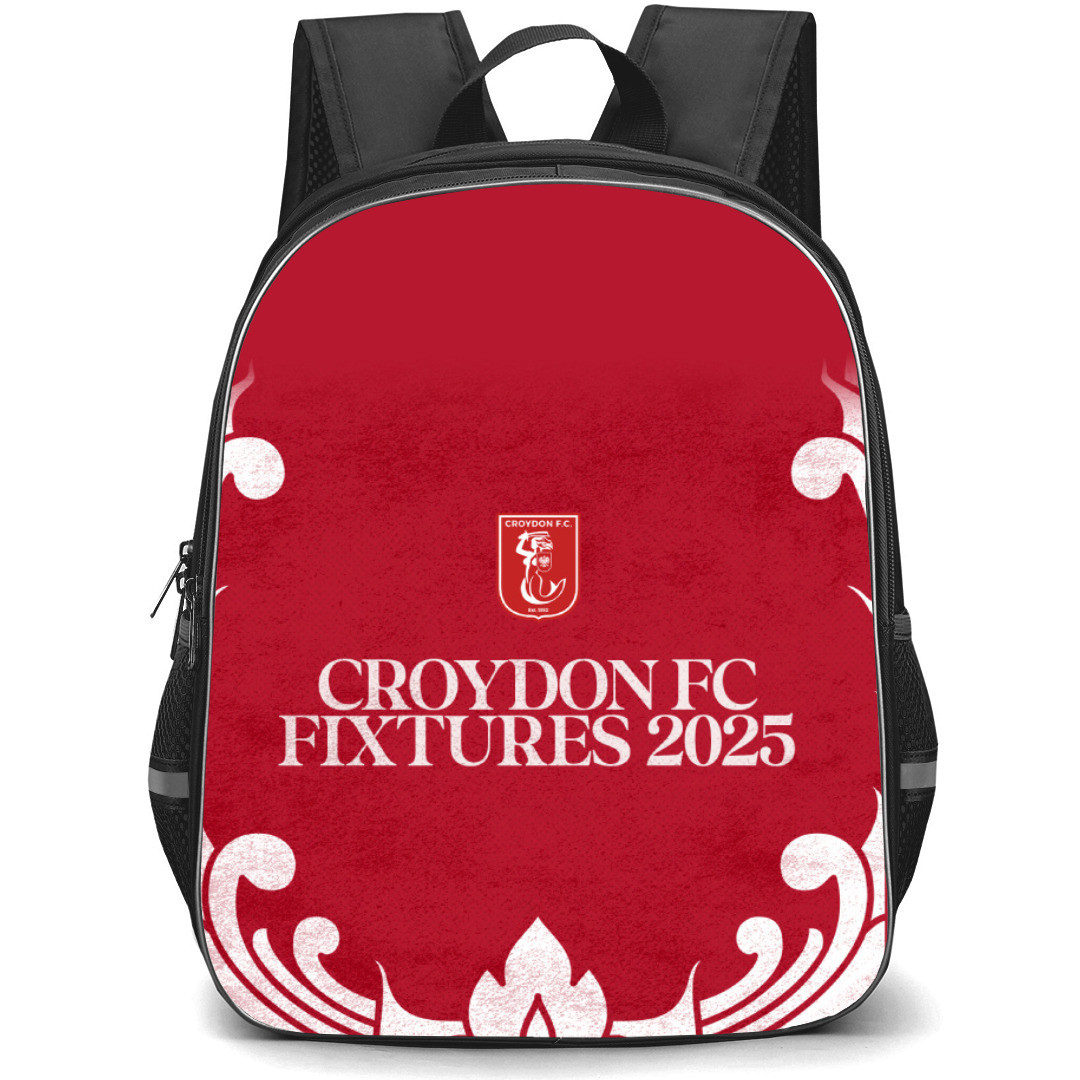 Croydon Kings Football Club Backpack School Bag StudentPack - Fixtures 2025 Logo Poster