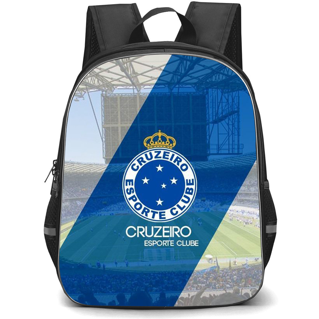 Cruzeiro Esporte Clube Backpack StudentPack - Cruzeiro Esporte Clube Logo Stripe Background