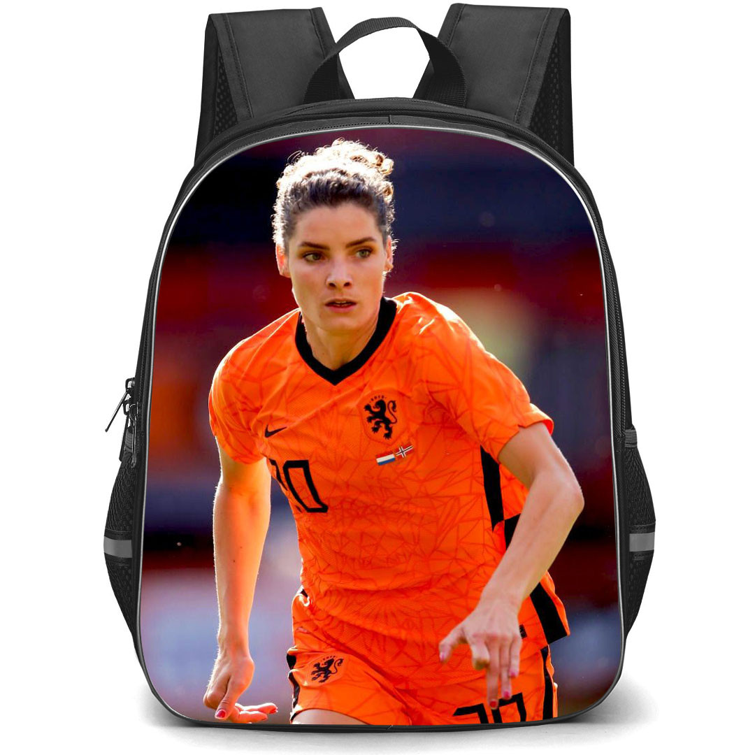 Dominique Janssen Backpack StudentPack - Dominique Janssen 20 Netherlands Women's National Football Running Poster