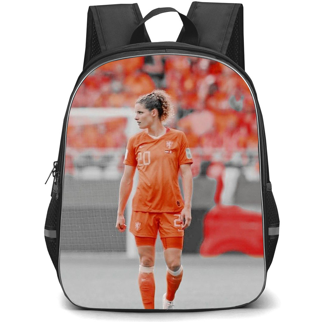 Dominique Janssen Backpack StudentPack - Dominique Janssen 20 Netherlands Women's National Football Standing Poster