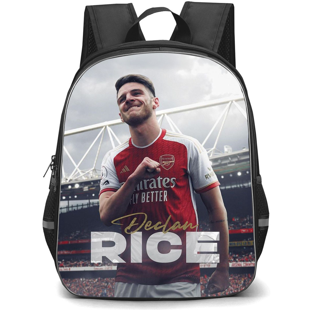Declan Rice School Backpack StudentPack - Declan Rice Arsenal FC Sign Celebration Picture