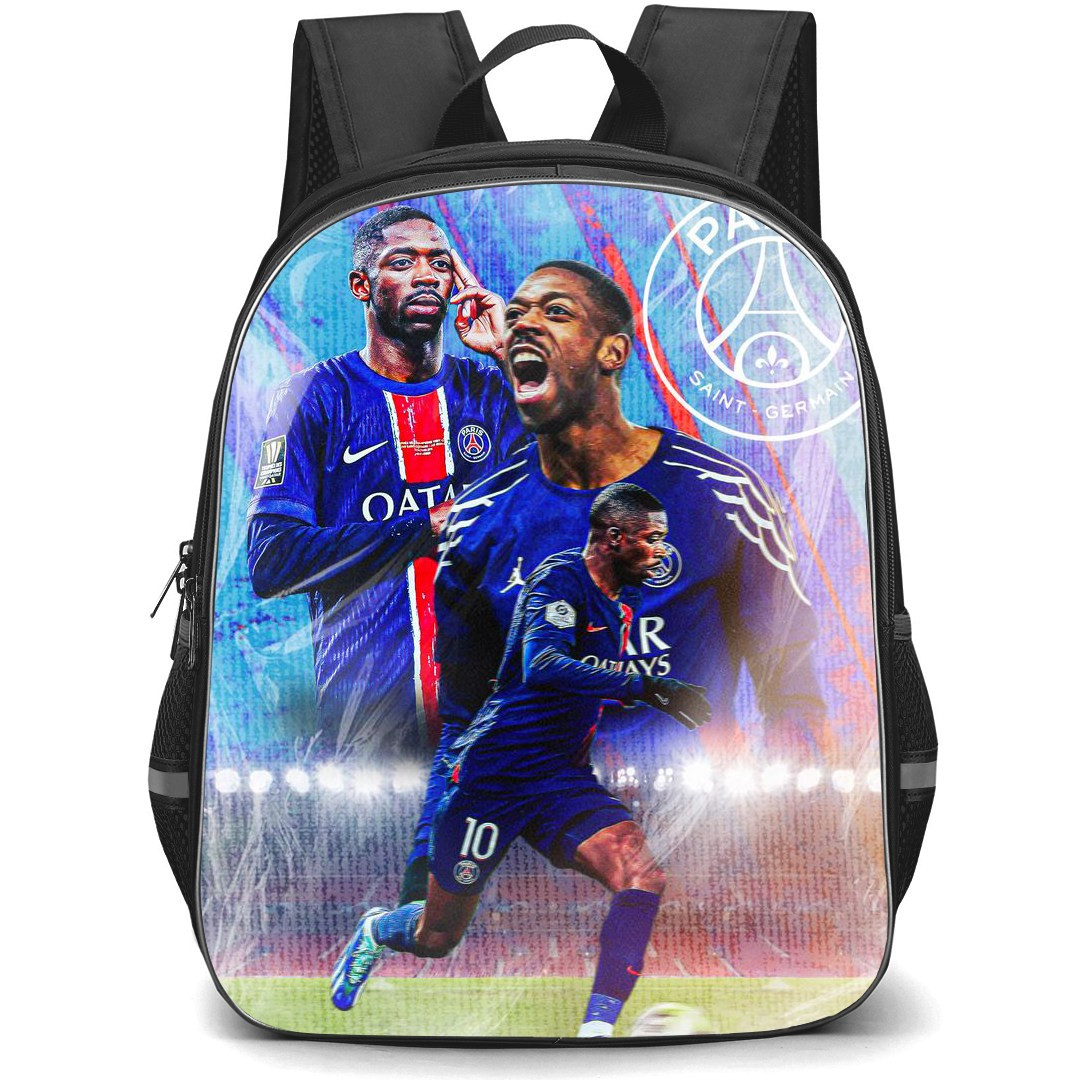Ousmane Dembele Backpack StudentPack - Ousmane Dembele Smoke Background