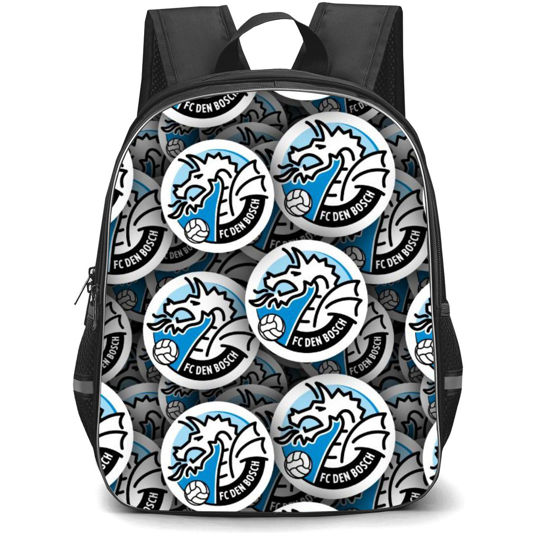 FC Den Bosch Backpack School Bag StudentPack - Logo Sticker Collage Football Club