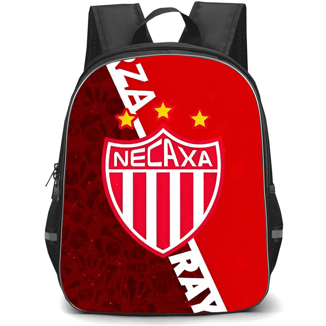 Impulsora del Deportivo Necaxa S.A. de C.V. Backpack School Bag StudentPack - Impulsora del Deportivo Necaxa S.A. de C.V. Logo with Diagonal Stripe Red Effect