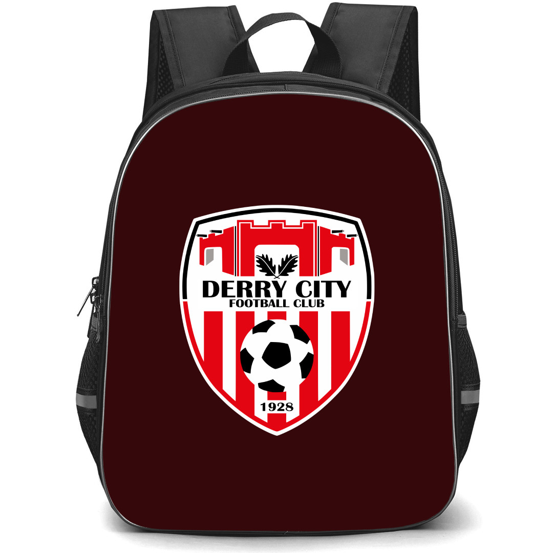 Derry City FC Backpack School Bag StudentPack - Large Logo