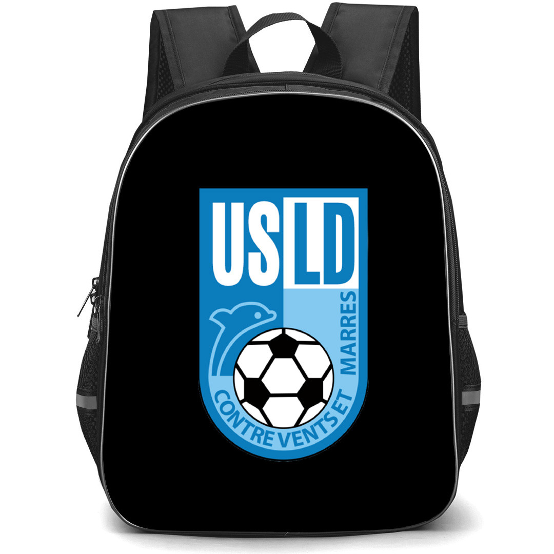 USL Dunkerque Backpack School Bag StudentPack - Large Logo Football Club