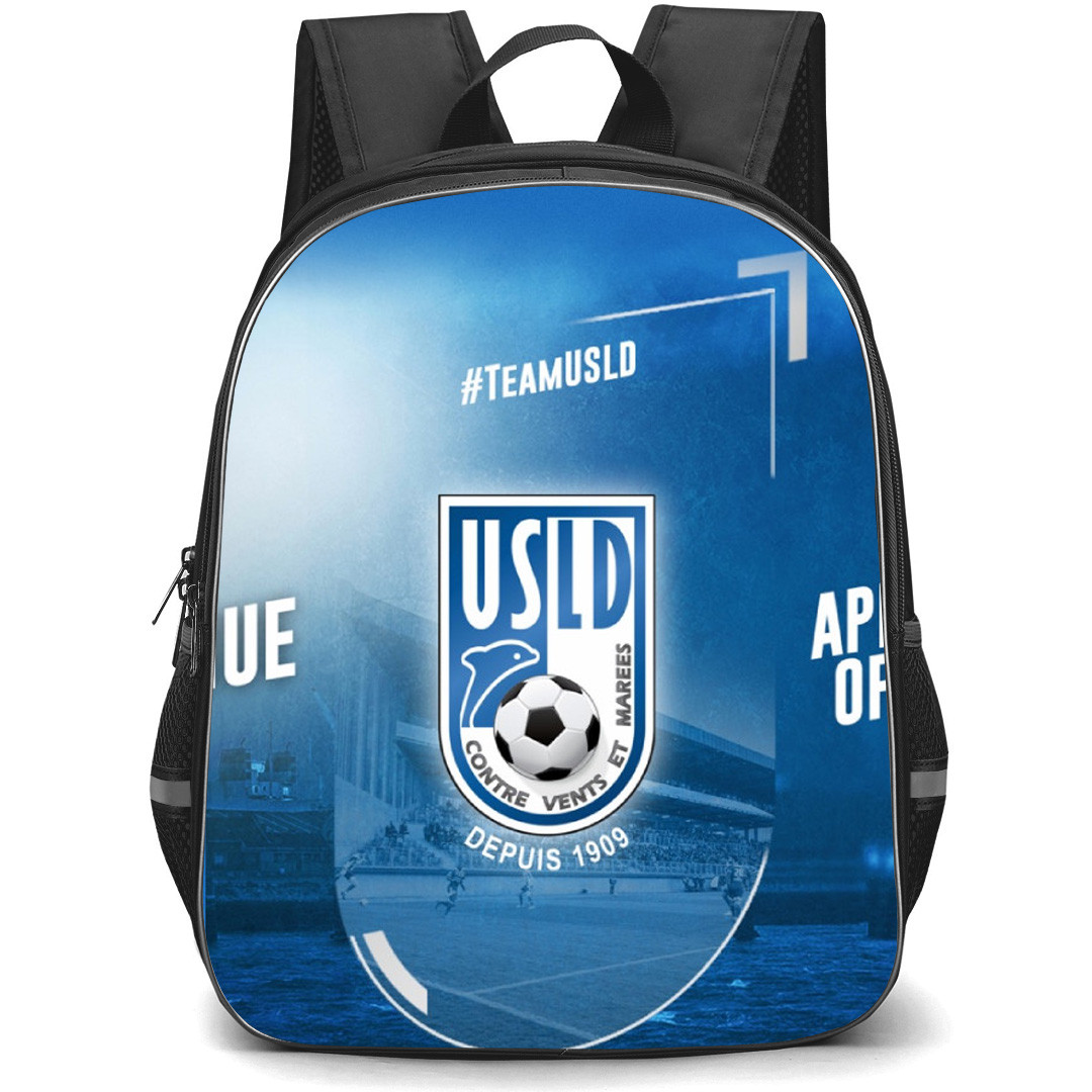 USL Dunkerque Backpack School Bag StudentPack - Logo Official Team Poster Football Club