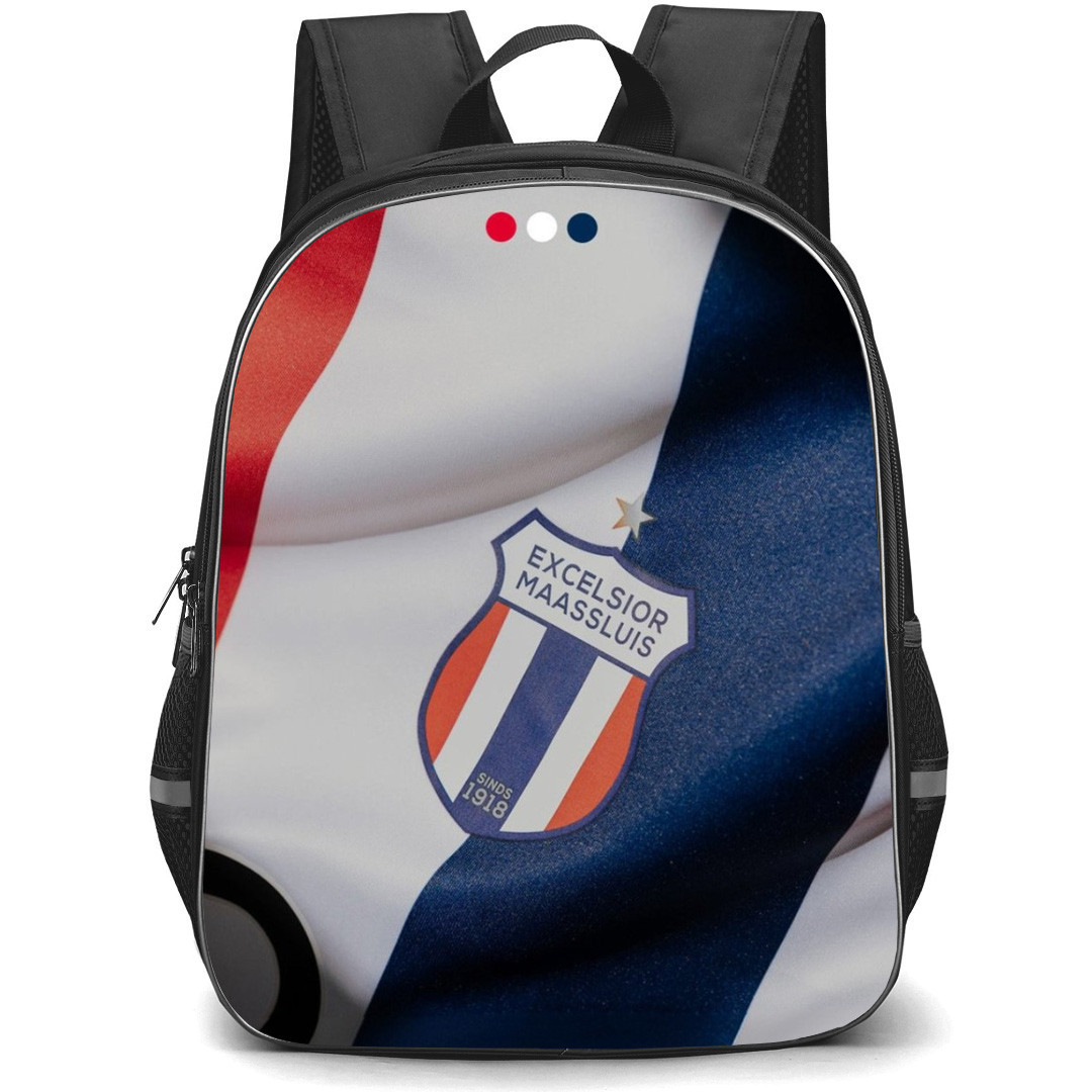 Excelsior Maassluis Backpack School Bag StudentPack - Logo Patch Flag Football Club