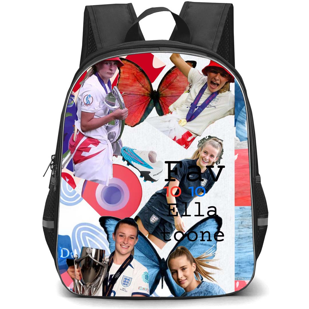 Ella Toone Backpack StudentPack - Ella Toone England Women's National Football Fav 10 Collage