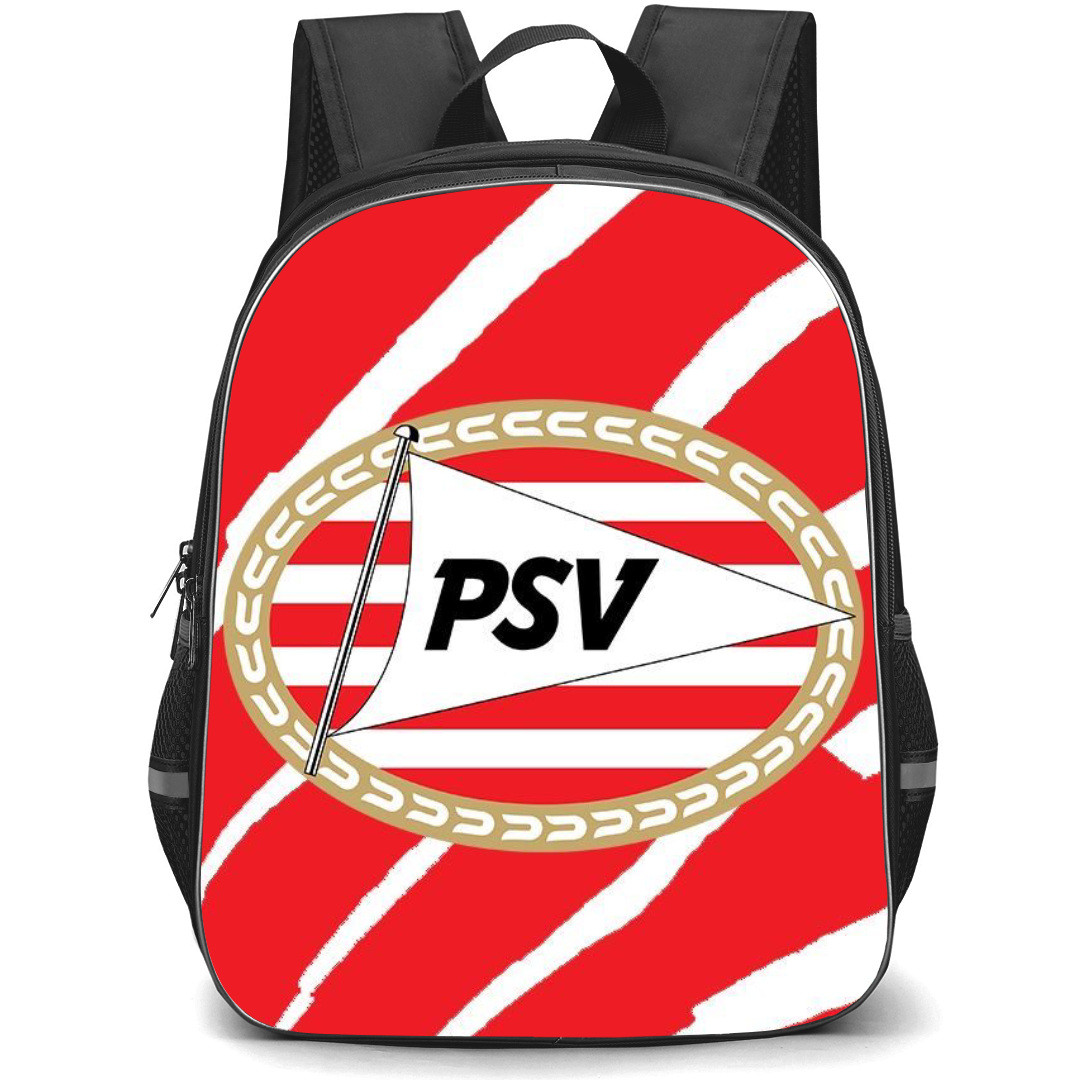 PSV Eindhoven Backpack StudentPack - PSV Eindhoven Logo Striped Background